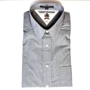 Vintage 90s Tommy Hilfiger Long Sleeve Button Up Shirt NWT Size 16-33